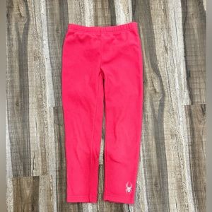 Spyder flees pants size US 7 | pink pants for girls | winter pants